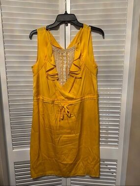 Elie Tahari Bright Yellow Satin Camisole Top